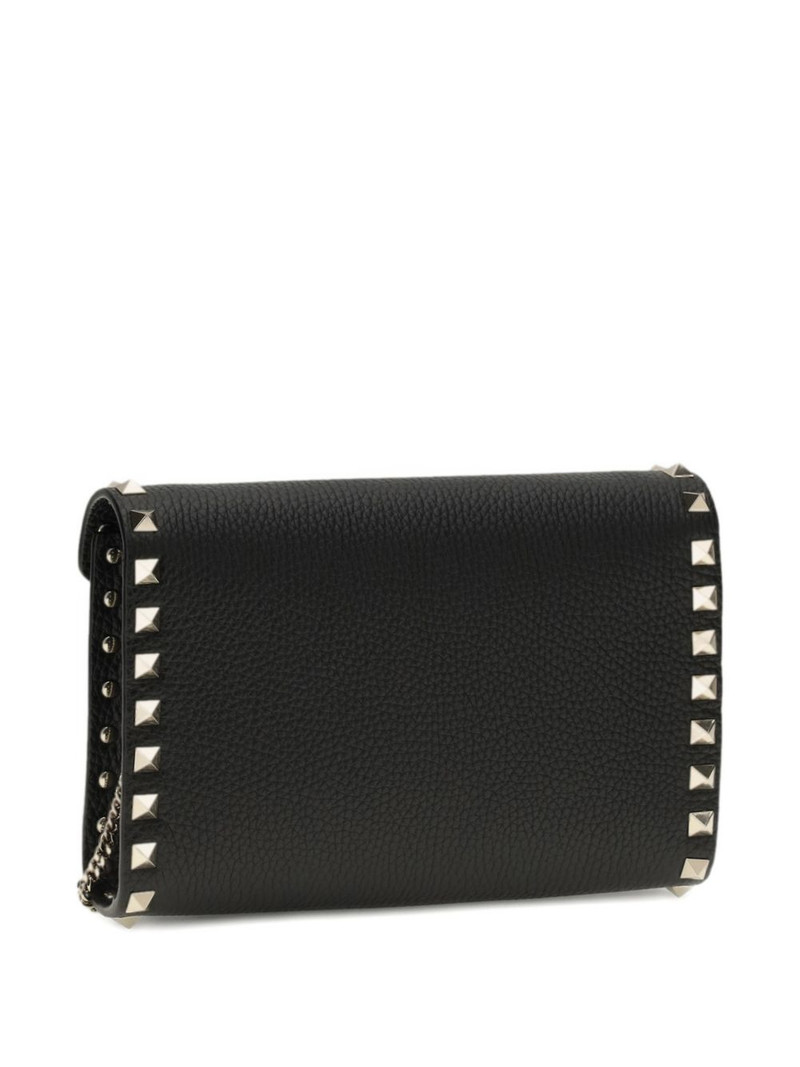 Valentino small Rockstud leather chain wallet outlook