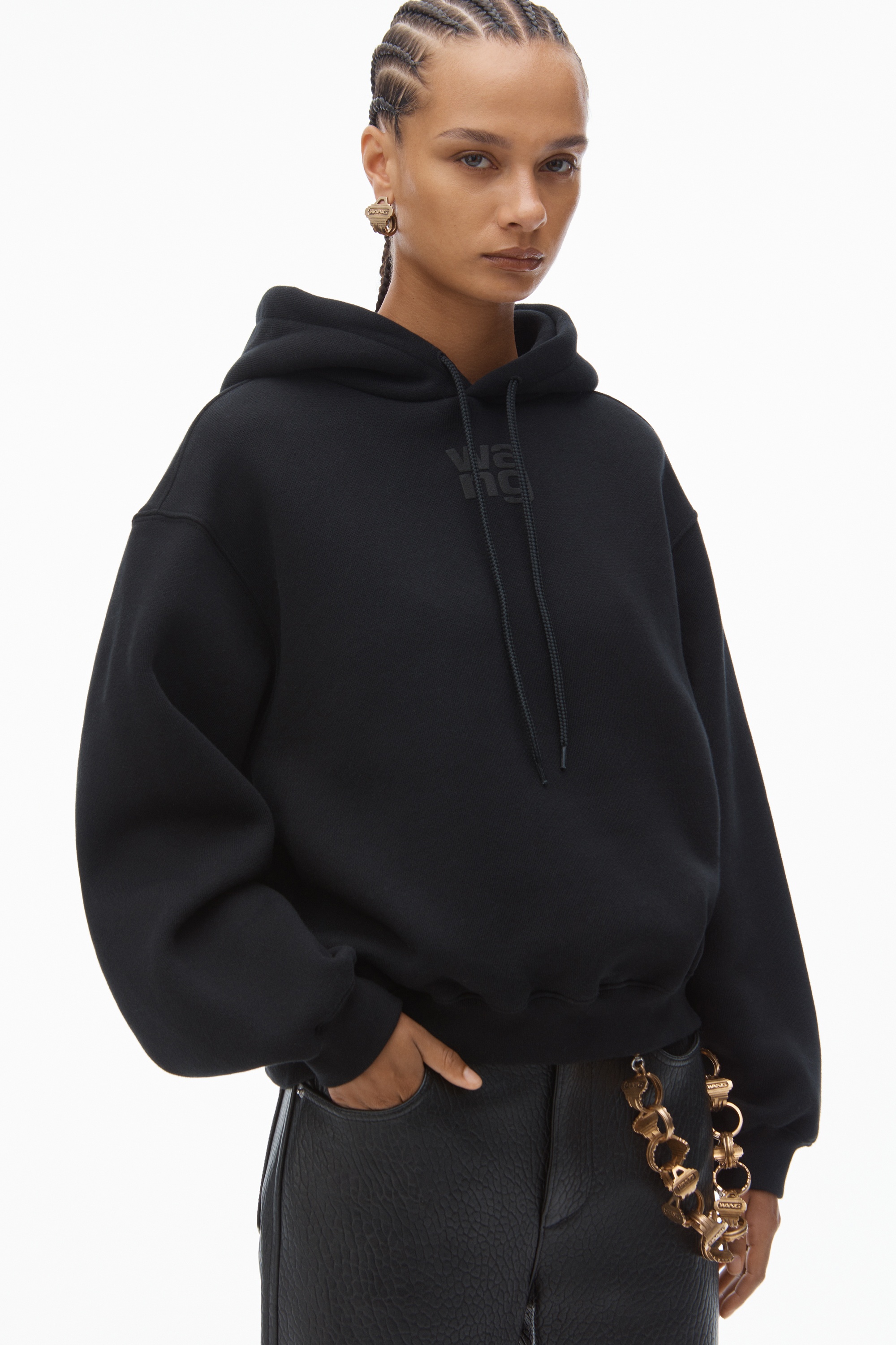 PUFF LOGO HOODIE IN STRUCTURED TERRY - 3