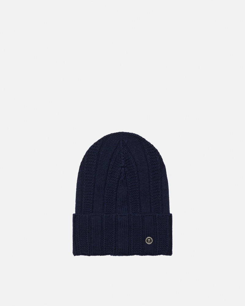 Medusa Ribbed Knit Beanie 1