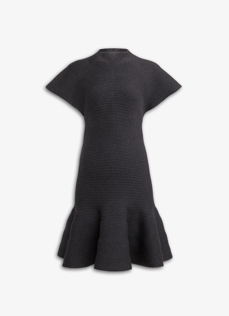 미디 드레스 에 CIRCULAR RIBBED KNIT - 1