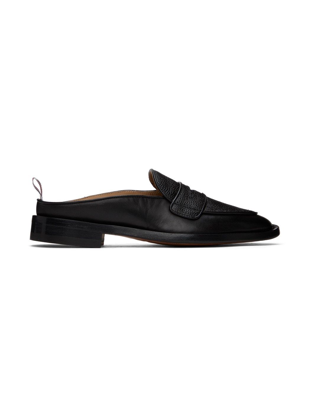Black Varsity Penny Loafers - 1