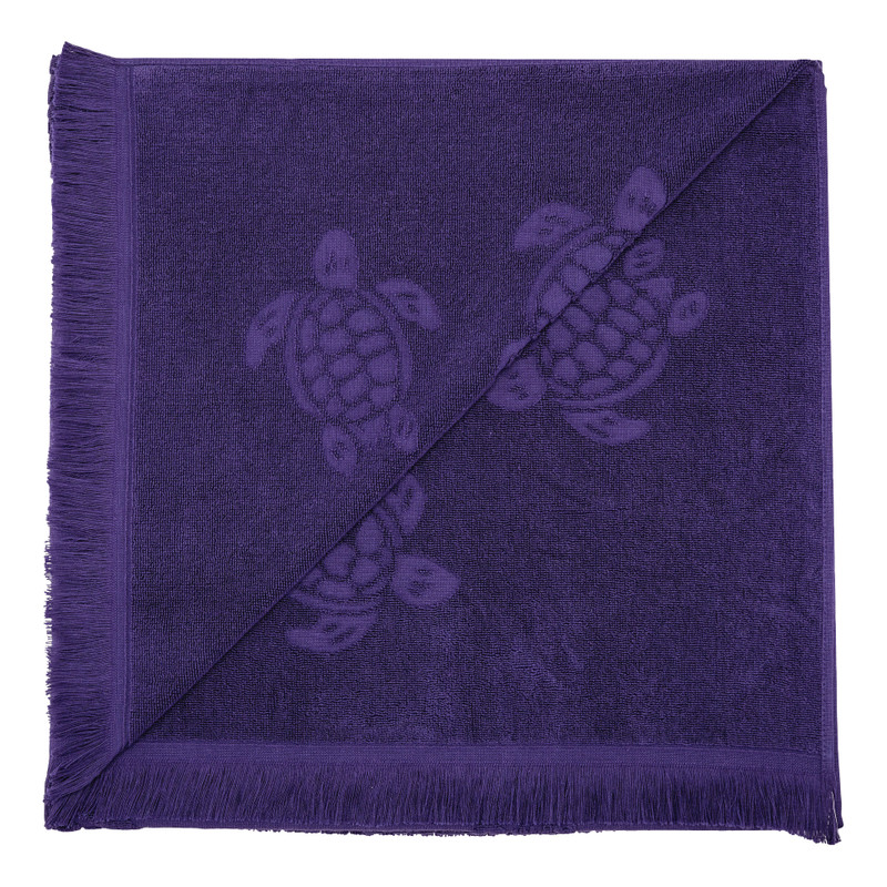 Vilebrequin Beach Fouta in Organic Cotton Turtles Jacquard outlook