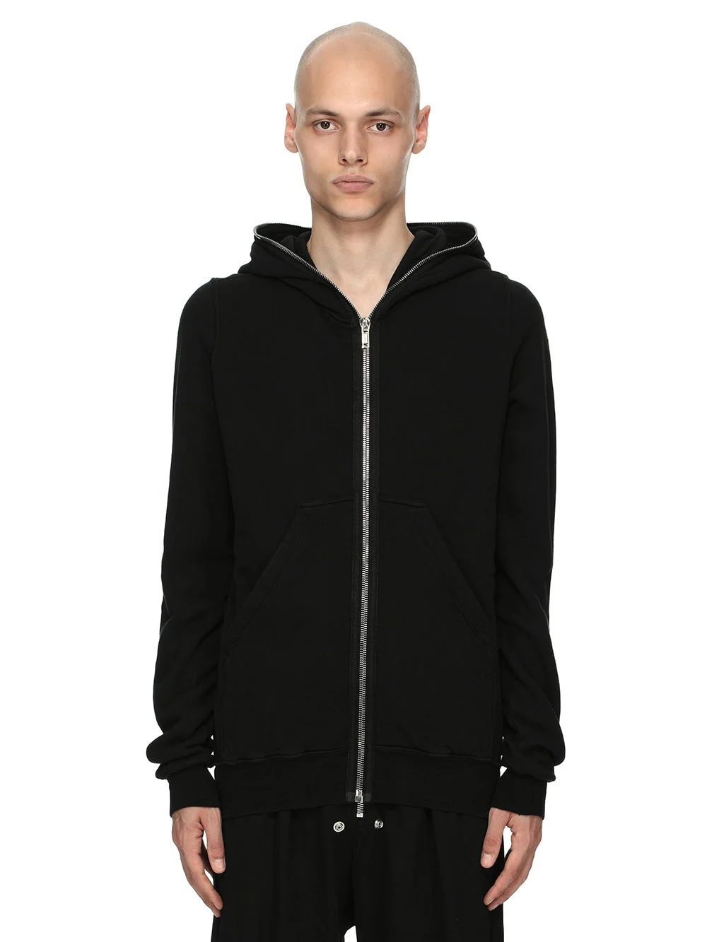 Rick Owens Drkshdw Gimp Zip-up Cotton Hoodie - 1