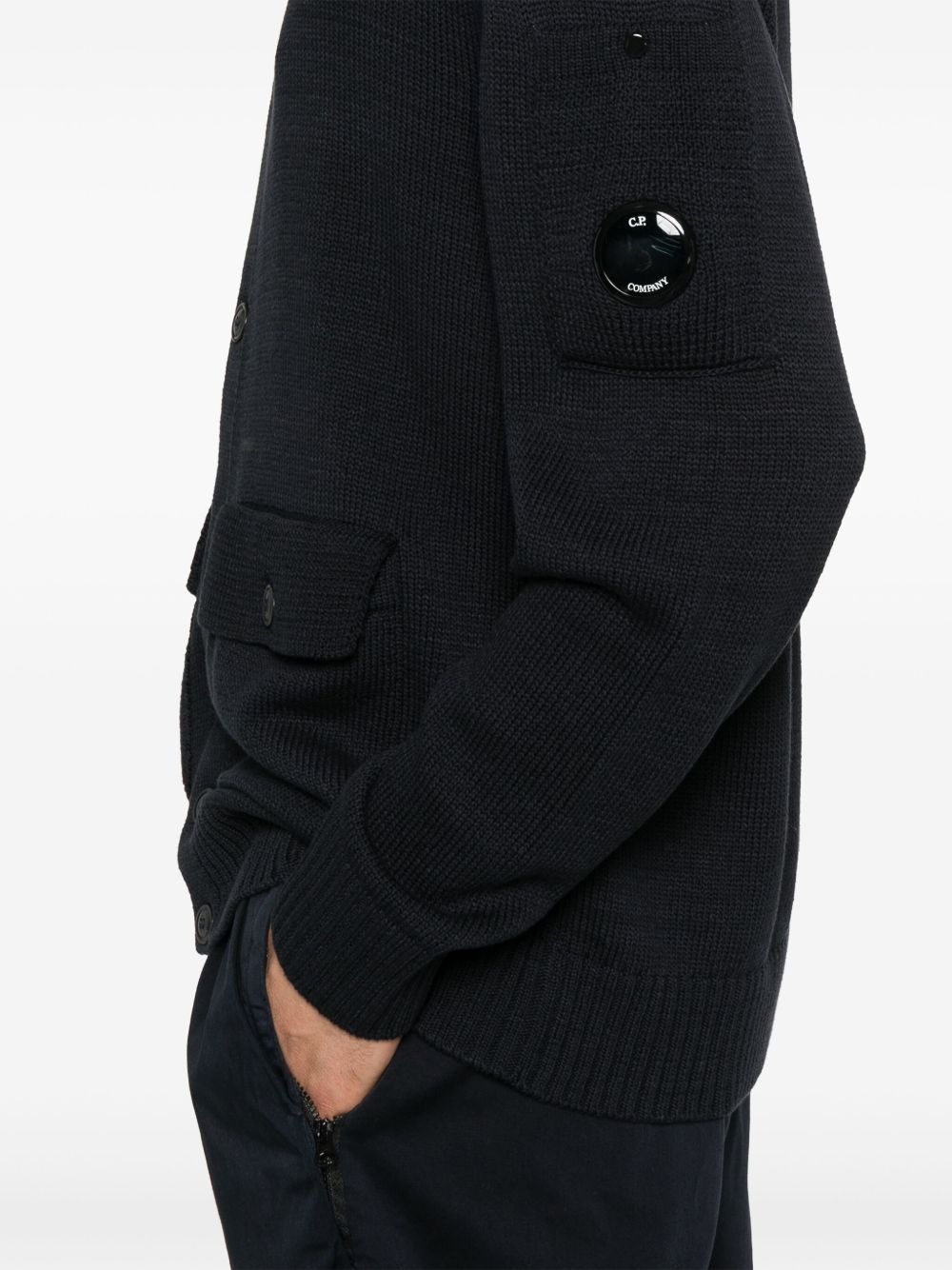 Lens-detail cardigan - 5