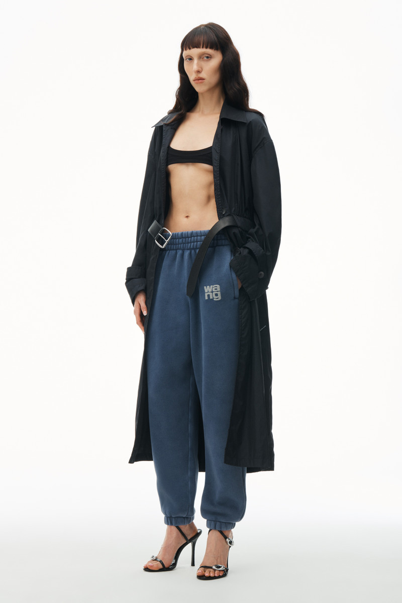 Alexander Wang puff logo sweatpants in terry outlook