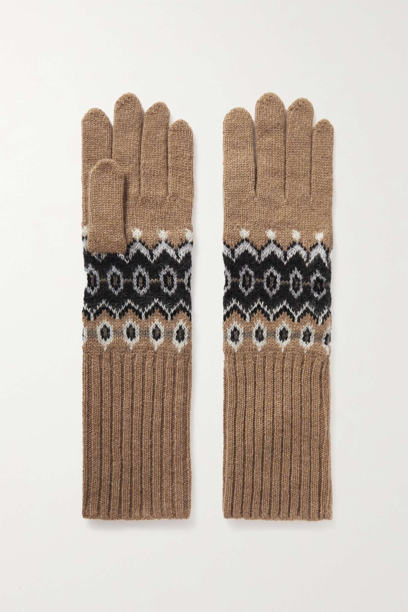 Vail Fair Isle cashmere gloves - 1