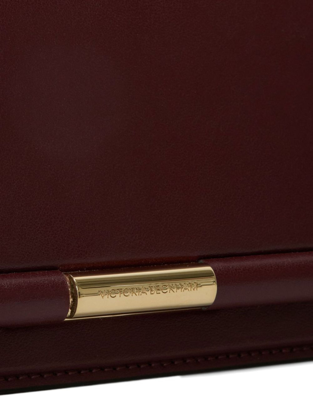 202 leather bar-detail clutch bag - 4