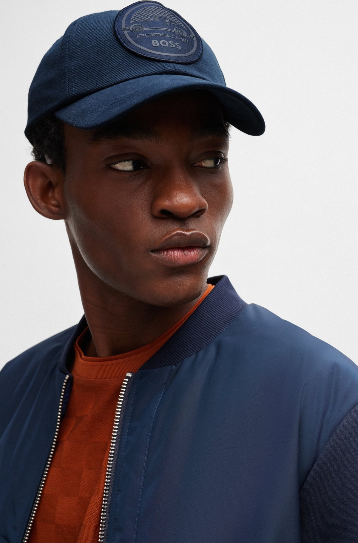 PORSCHE X BOSS COTTON-TWILL CAP WITH DUAL-BRANDED PATCH - 4