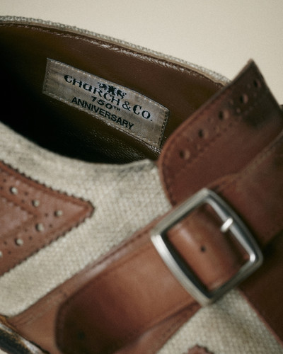 Church's Monk Straps in calfskin and fabric outlook