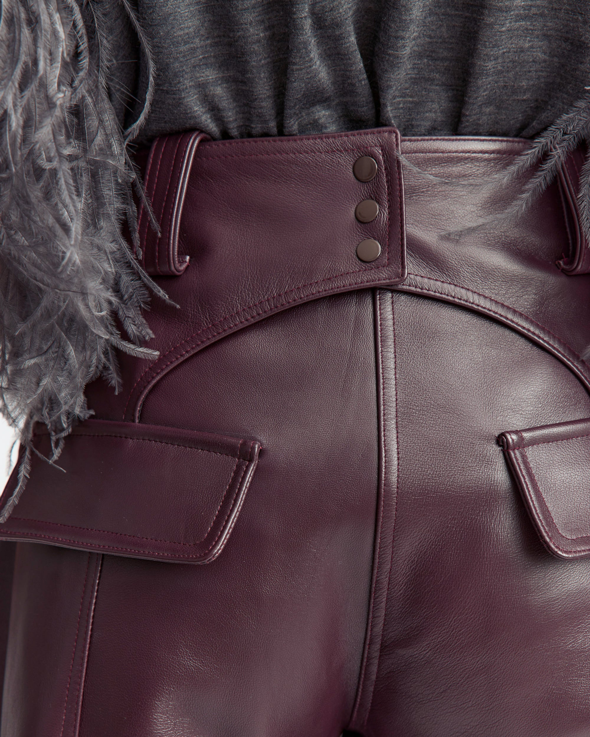 ALCEA TROUSER IN LEATHER - 5