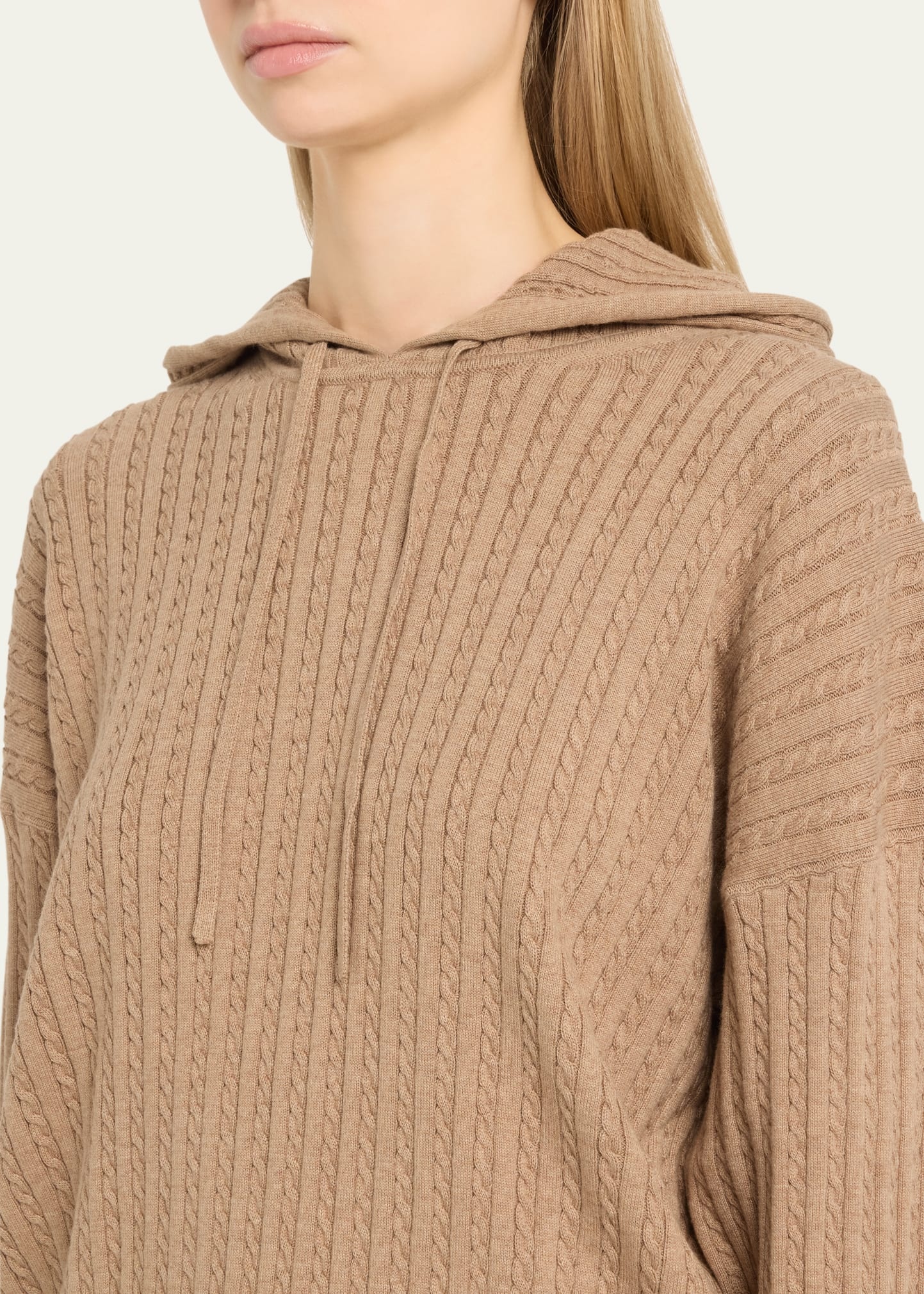Cable-Knit Hoodie - 5