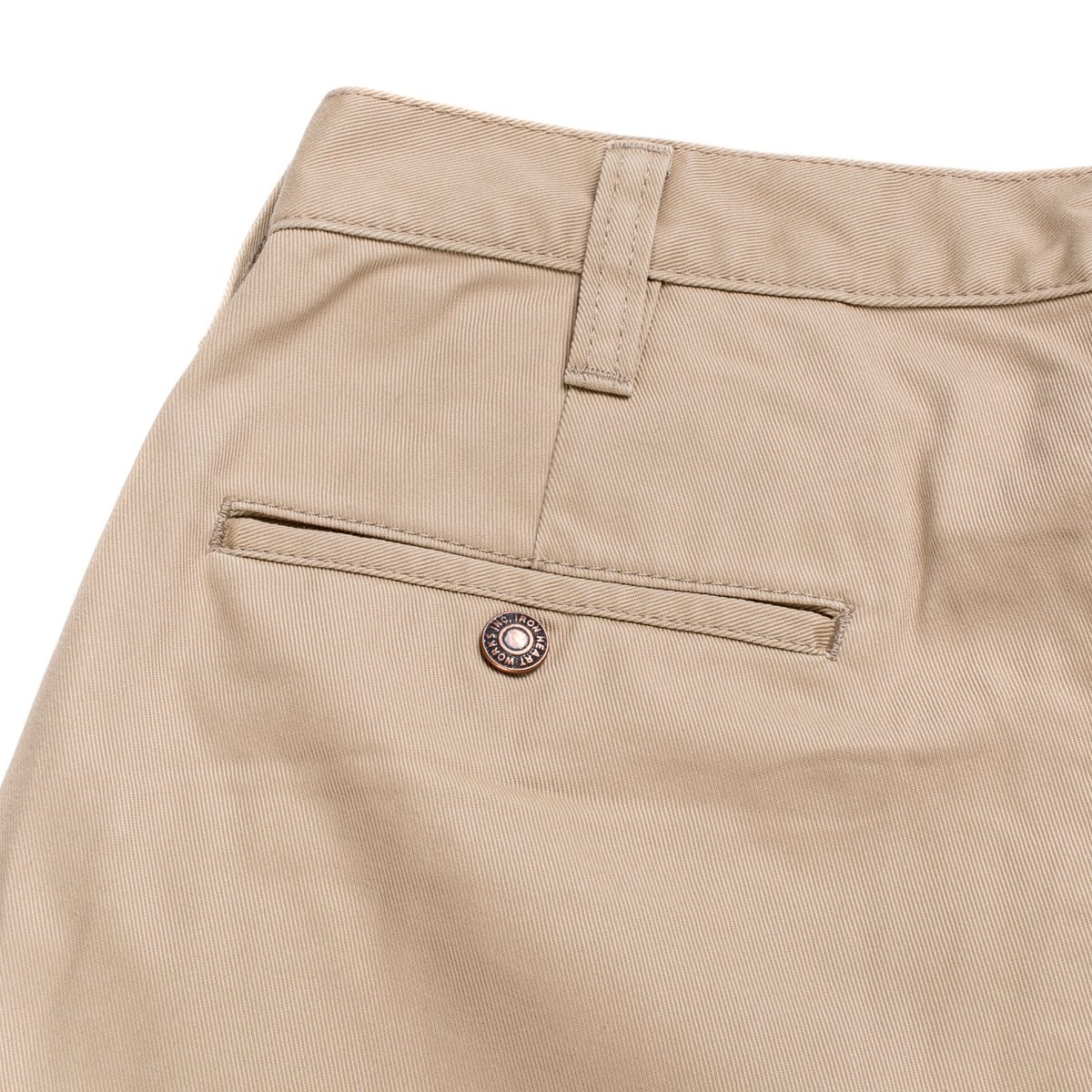 IH-721-KHA 9oz Mercerised Selvedge Cotton Slim Tapered Chinos - Khaki - 7