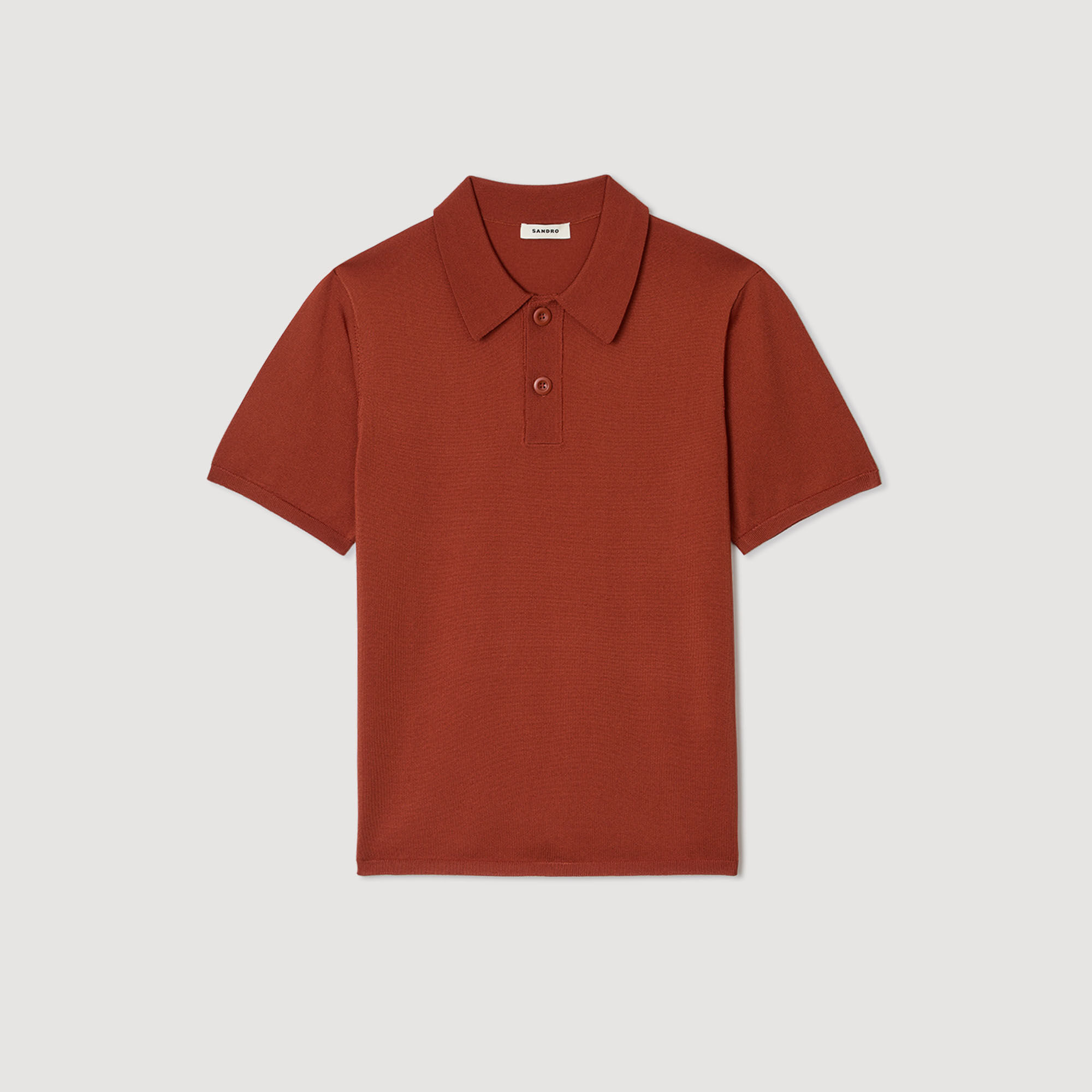 SHORT-SLEEVE KNITTED POLO SHIRT - 6