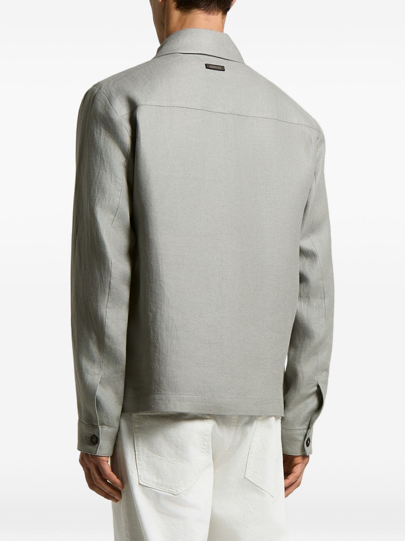 PESERICO zip patch-pocket jacket outlook
