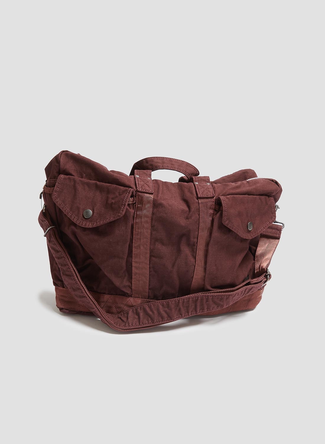 Porter-Yoshida & Co Crag 2Way Boston Bag Small in Burgundy - 1