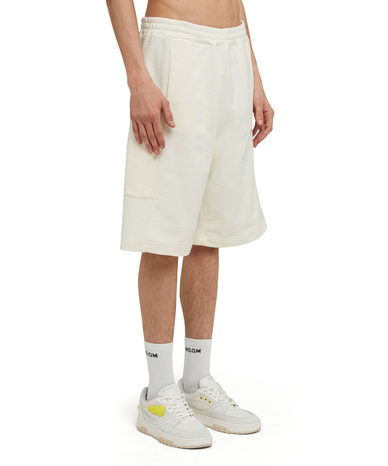 Organic cotton crewneck Bermuda shorts from the MSGM Fantastic Green Capsule 4