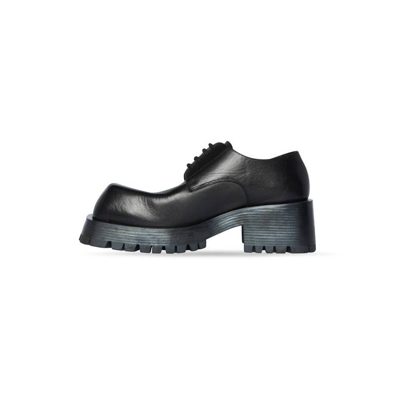 BALENCIAGA Men's Trooper Derby in Black outlook