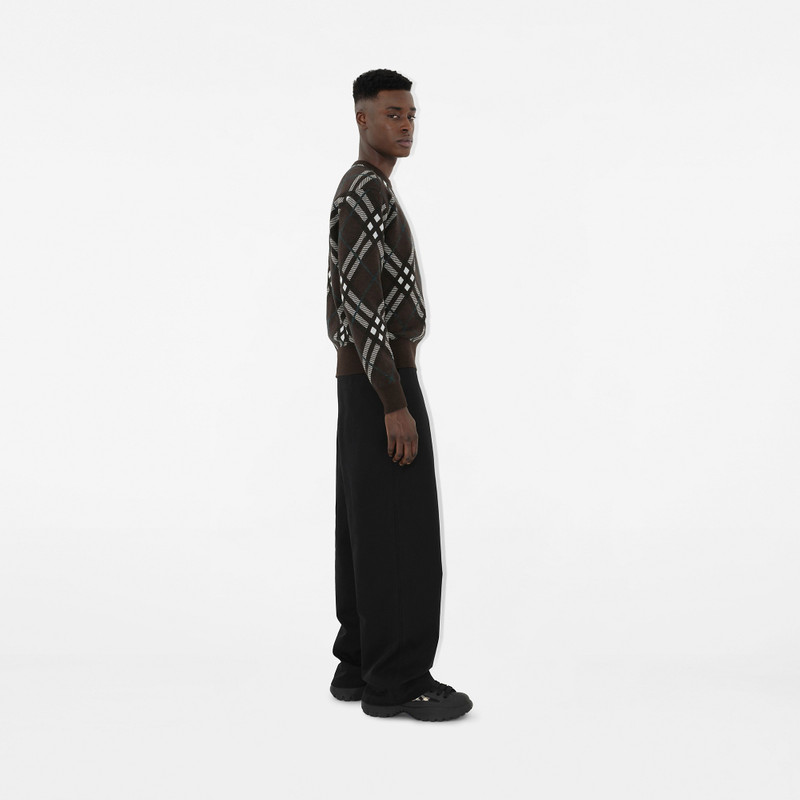 Check Wool Blend Sweater 3