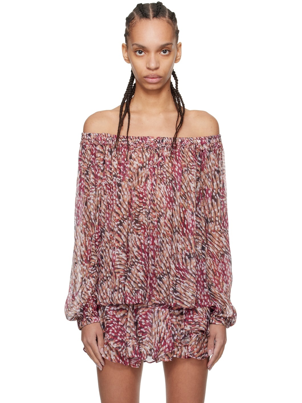 Beige & Pink Vutti Blouse - 1