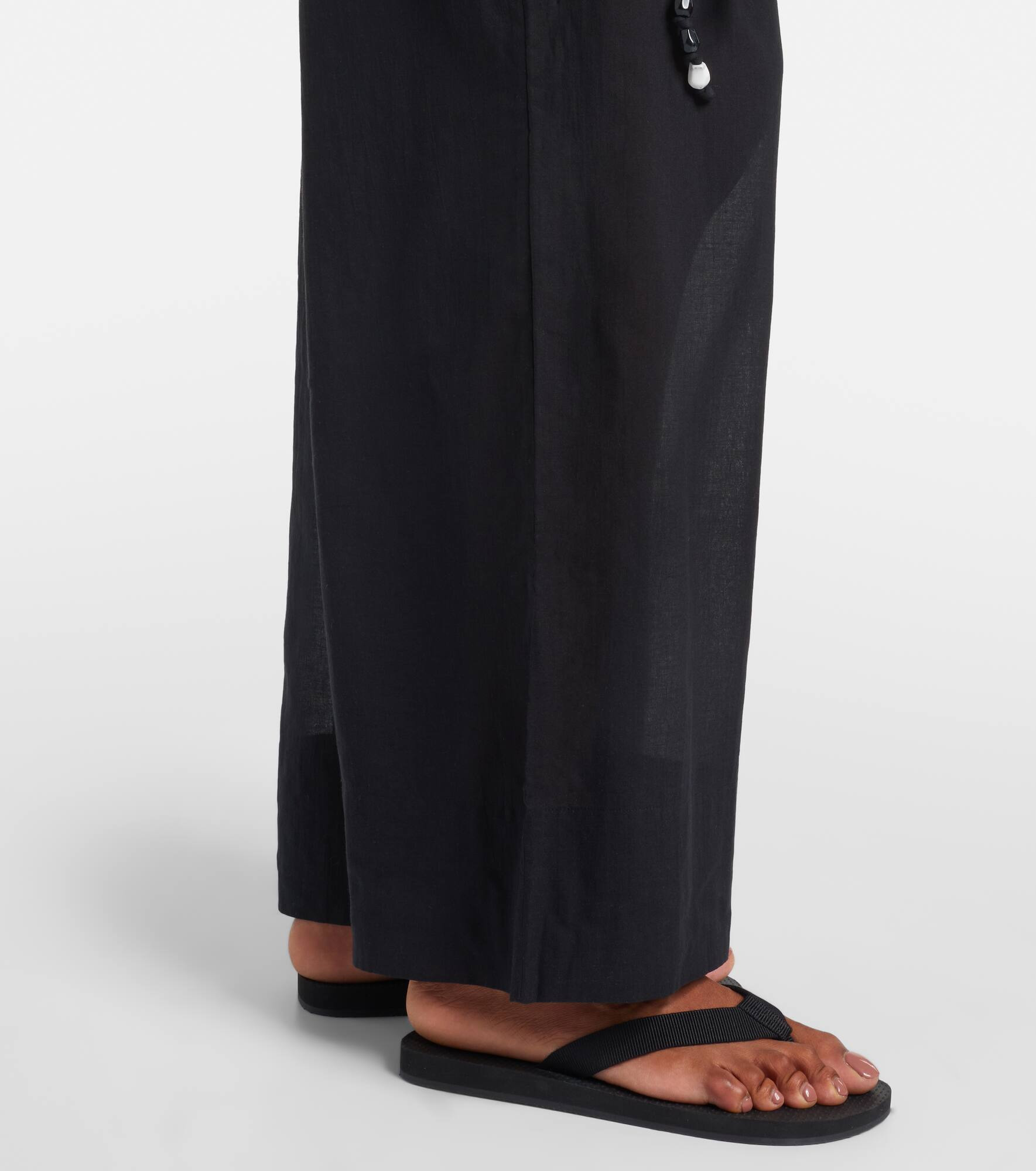 Azura cotton wide-leg pants - 5