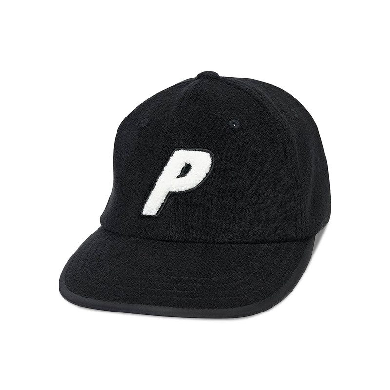 Palace Towelling 6-Panel 'Black' - 1