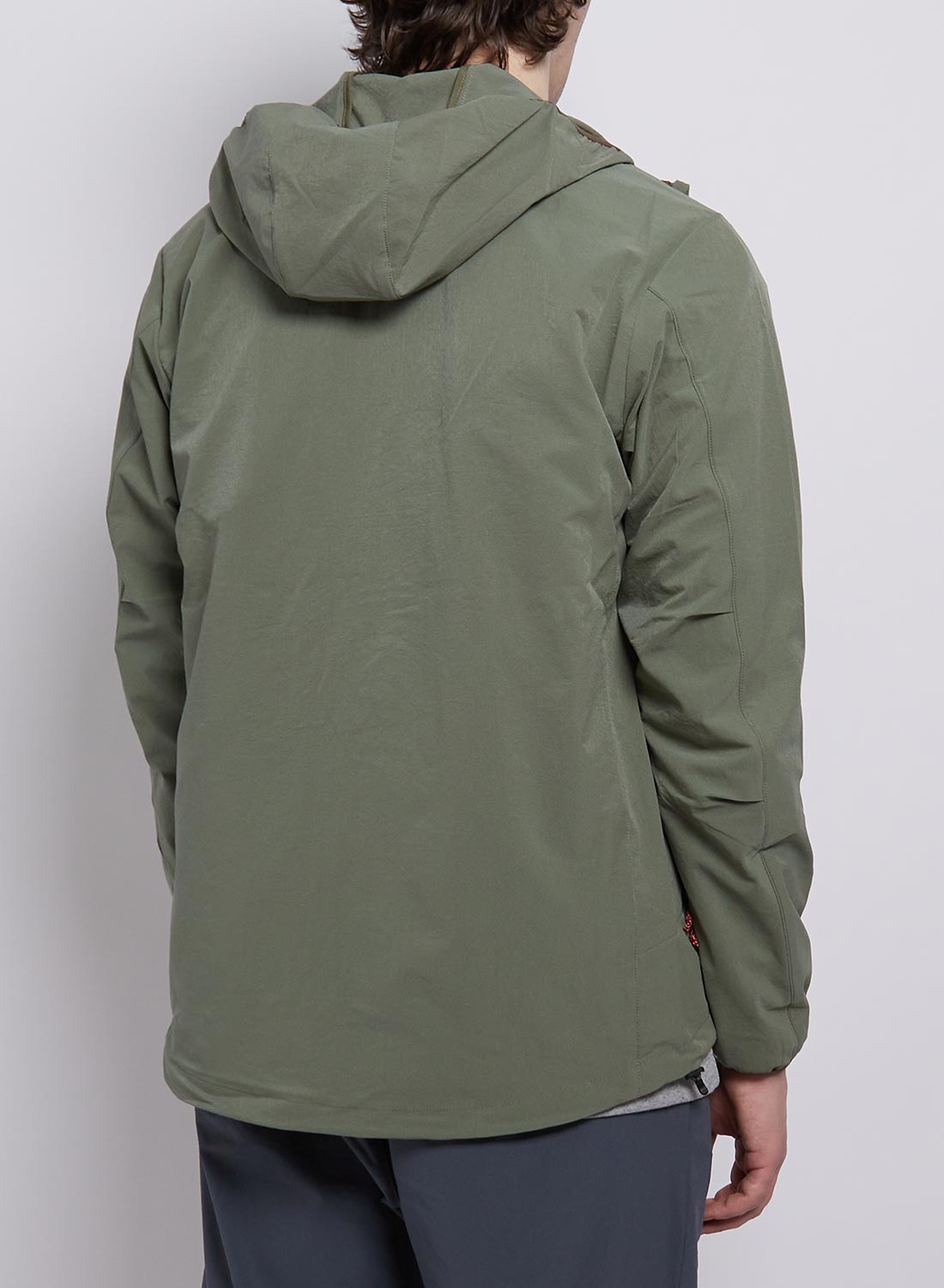 Nanga Air Cloth Comfy Zip Parka in Olive Drab - 4