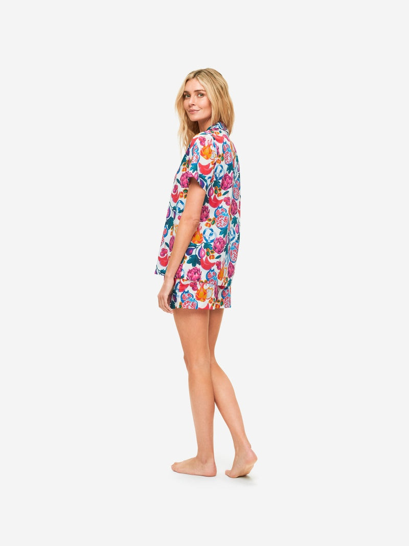 Women's Short Pyjamas Ledbury 50 Cotton Batiste White 3