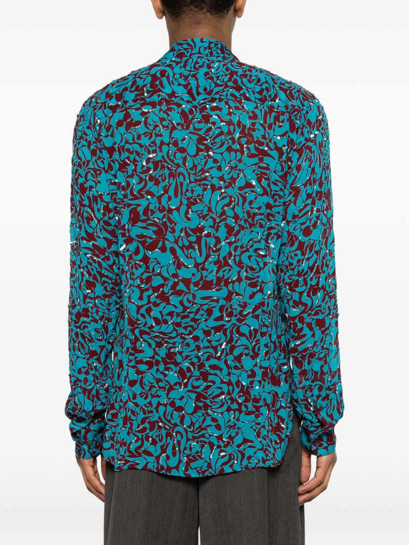 Dries Van Noten Dries Van Noten Printed Embellished Shirt outlook
