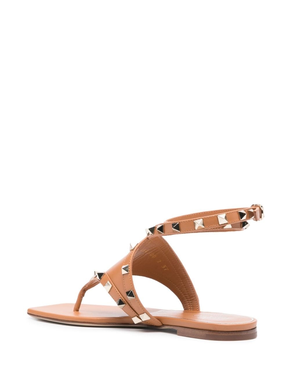 Rockstud leather sandals - 3