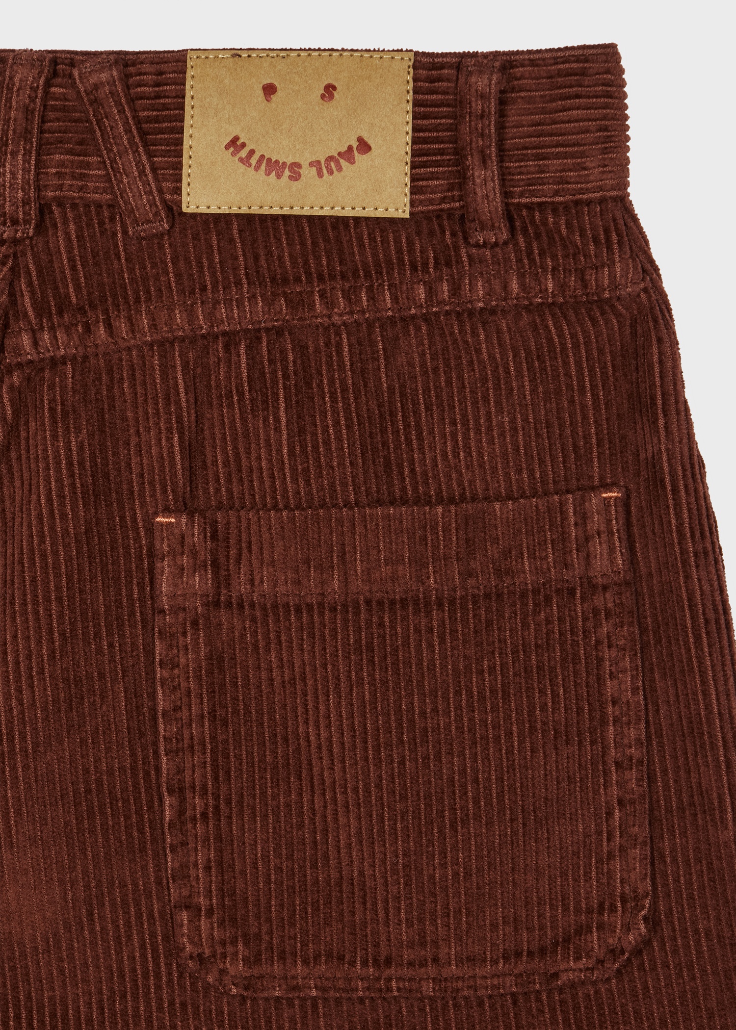 Women's Brown Corduroy Barrel Leg Trousers - 2