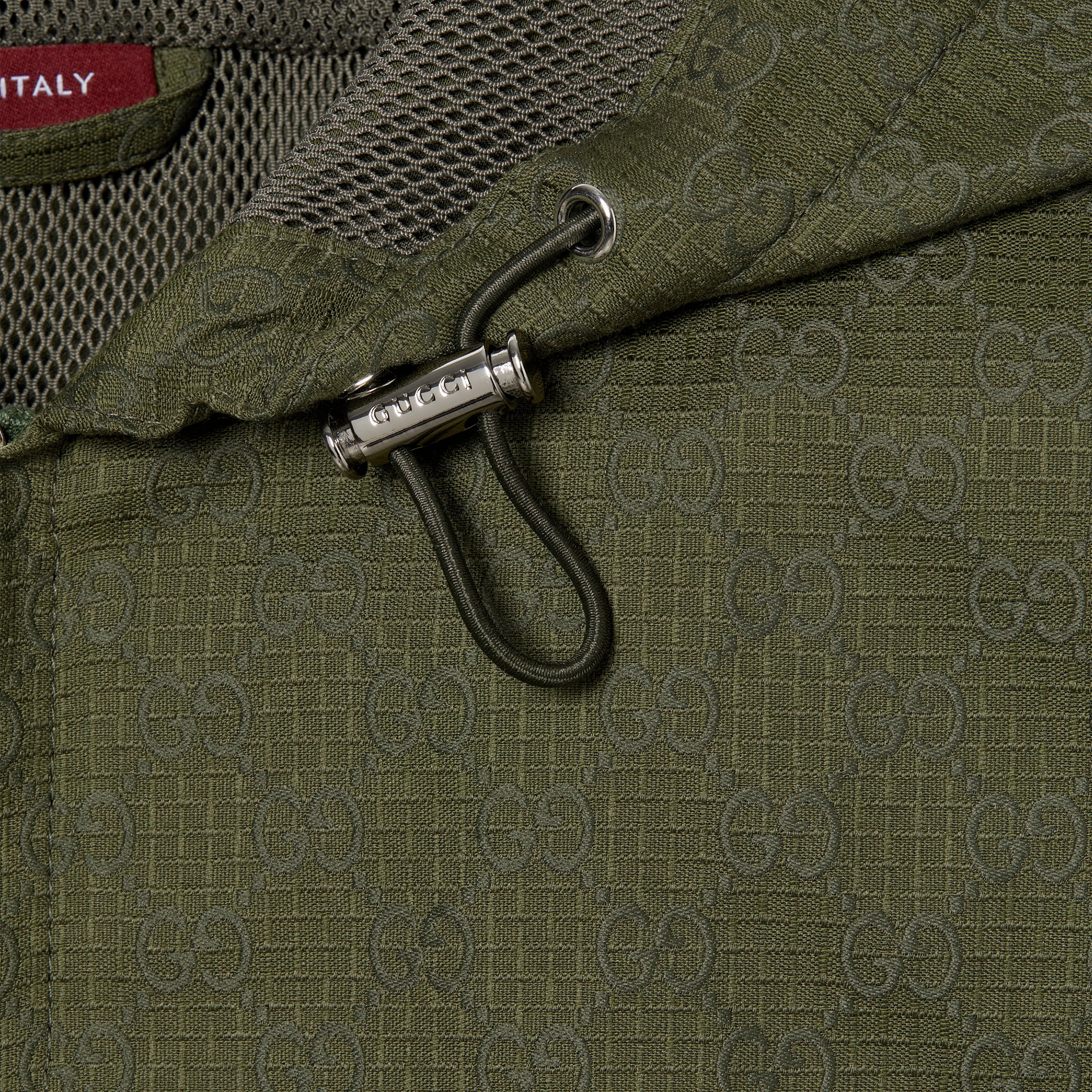GG cotton ripstop hooded jacket - 7