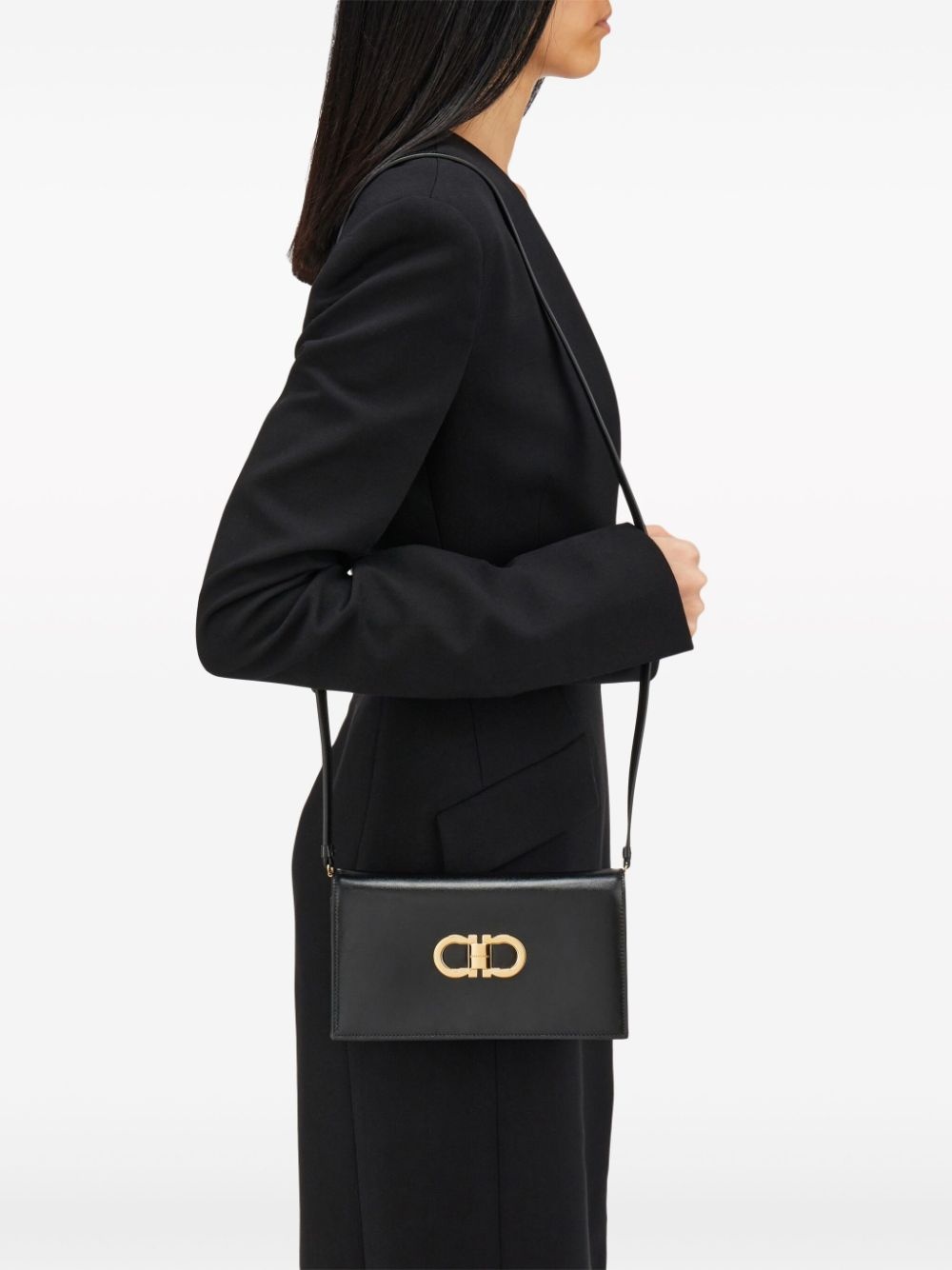 Double Gancini leather mini bag - 2