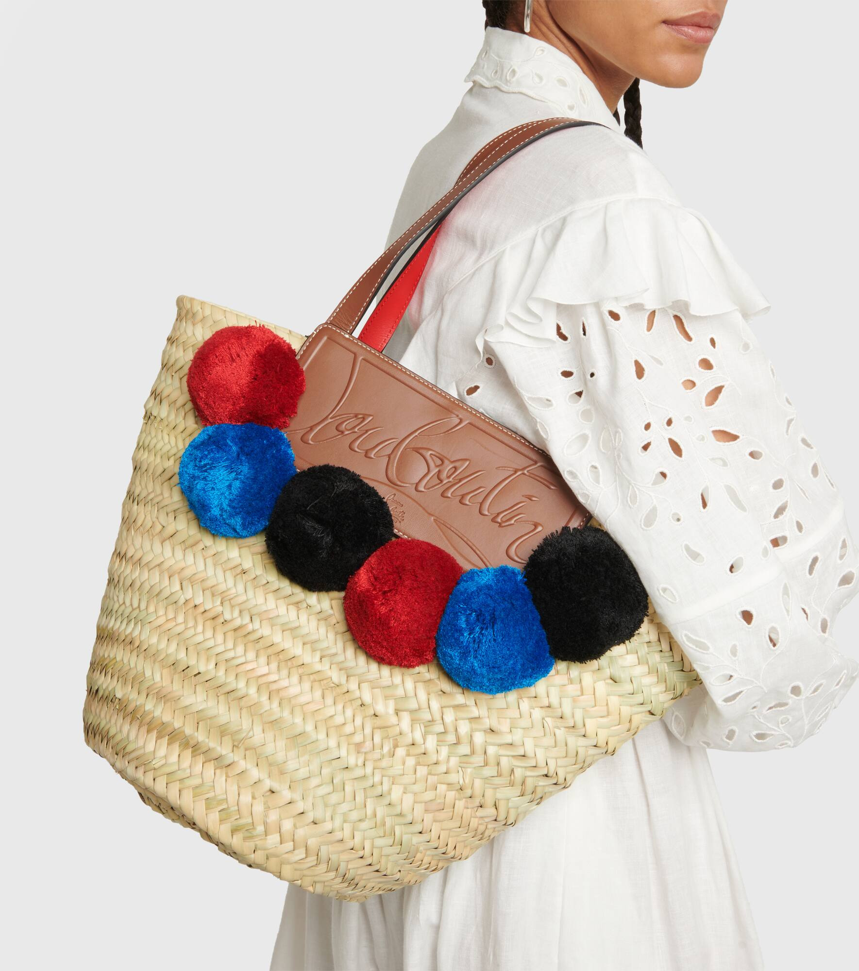 Loubishore embellished basket bag - 2