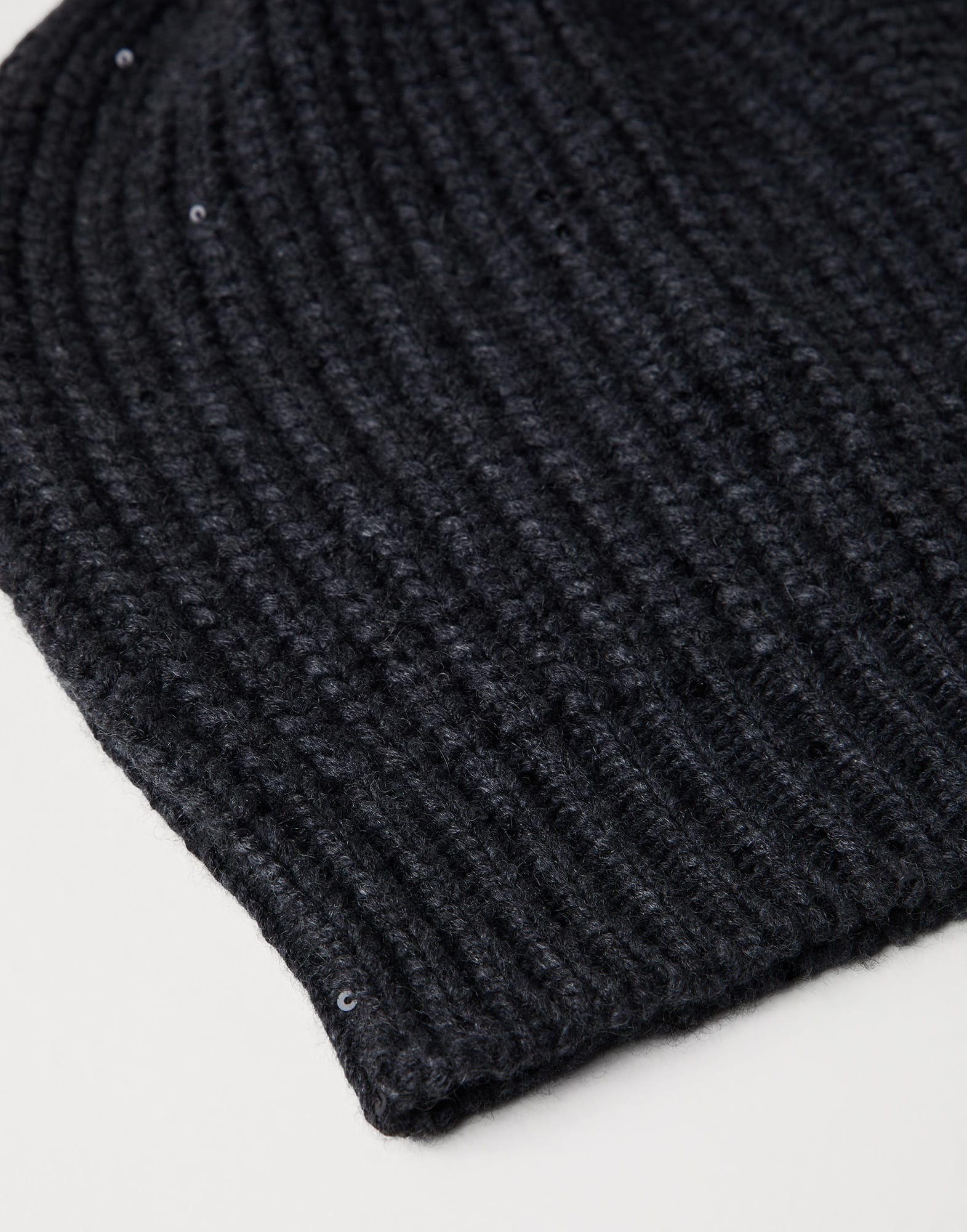 Cashmere and silk Diamond yarn knit beanie - 2