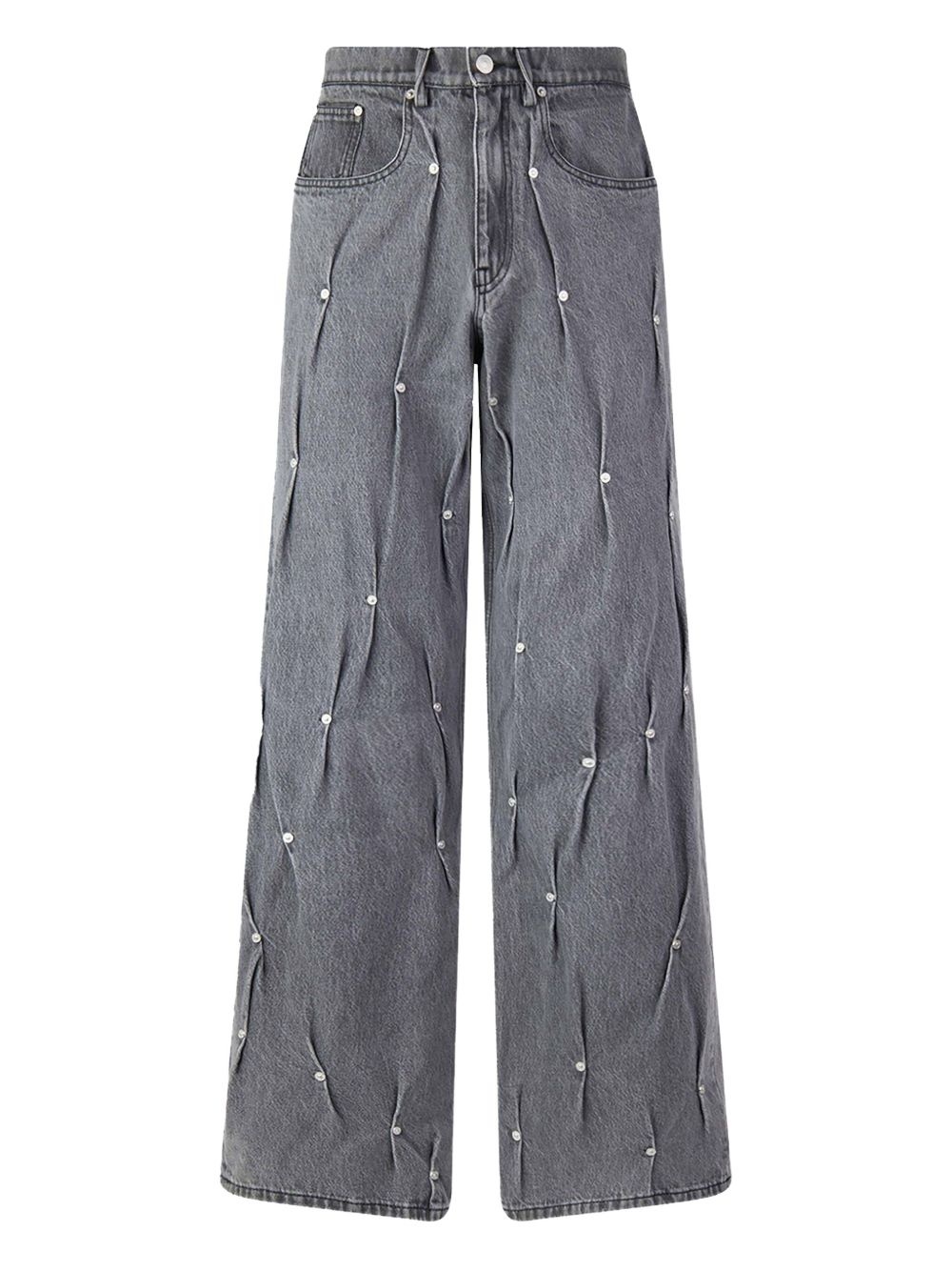multi-rivet jeans - 1