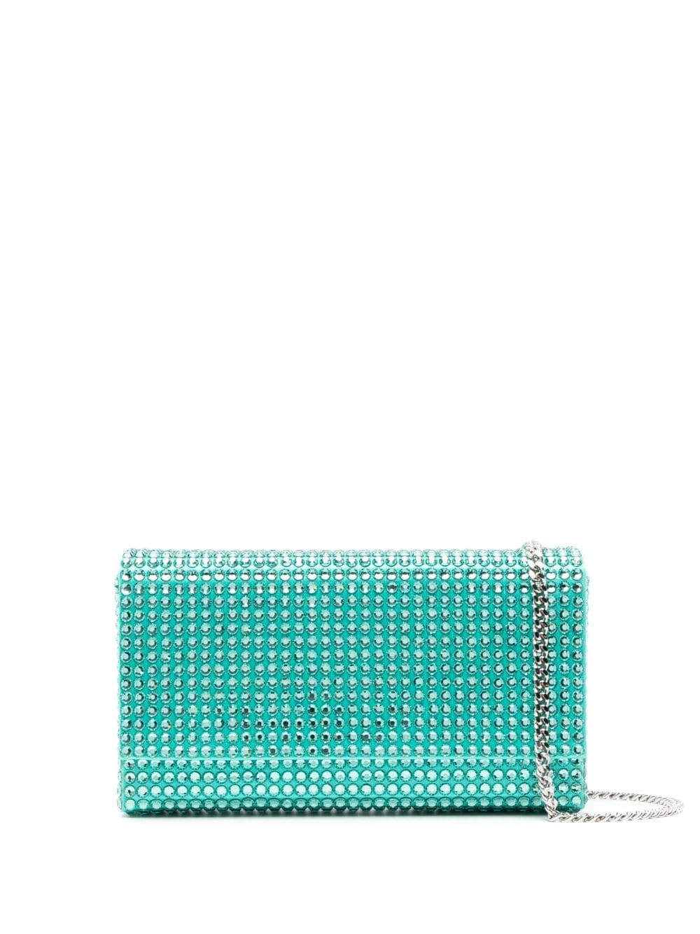 Paloma crystal-embellished clutch bag - 1