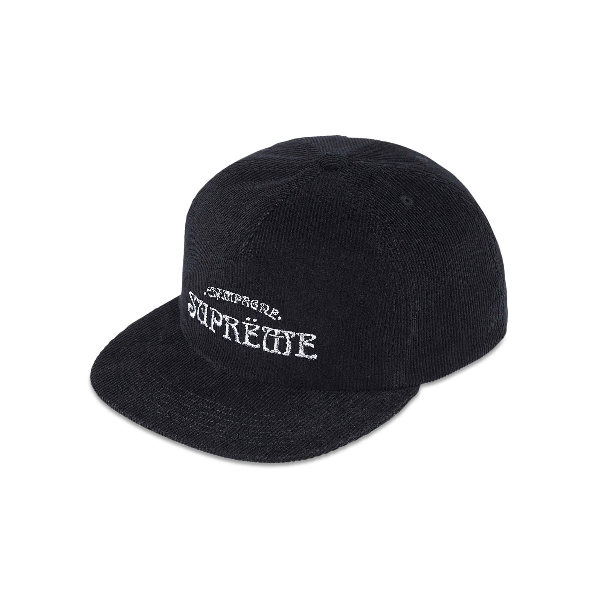 Supreme Champagne Corduroy 5-Panel 'Black' - 1