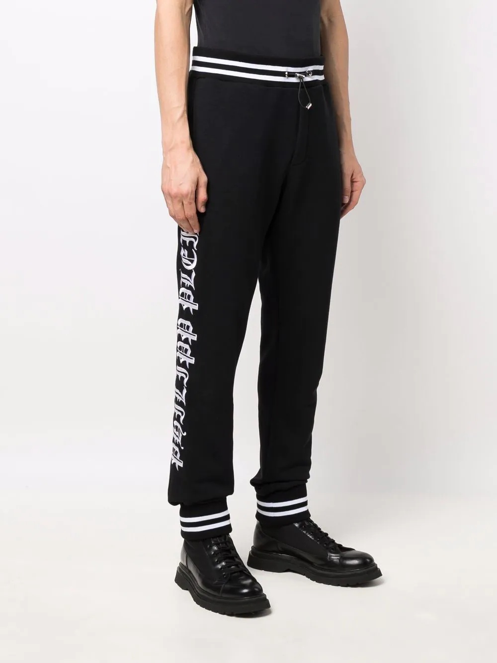 logo-embroidered joggers - 3