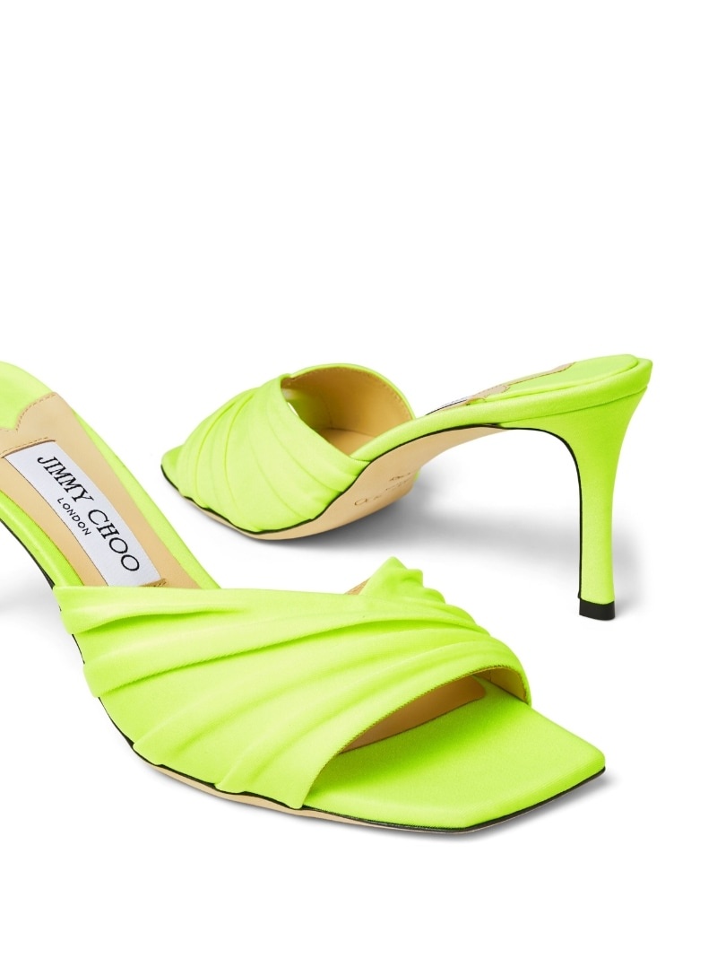 Basil 75mm open-toe mules - 5