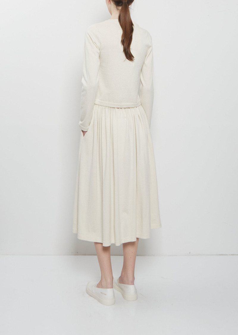 extreme cashmere n°403 Mary Xtra Short Cashmere Cotton Skirt — Bone outlook