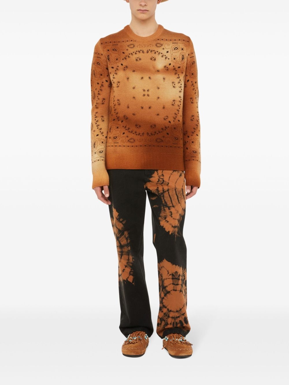 paisley-knit wool jumper - 3