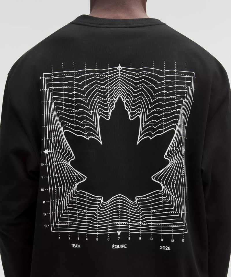 Team Canada Men's Heavyweight Cotton Long-Sleeve Shirt COC Logo *Graphic 7