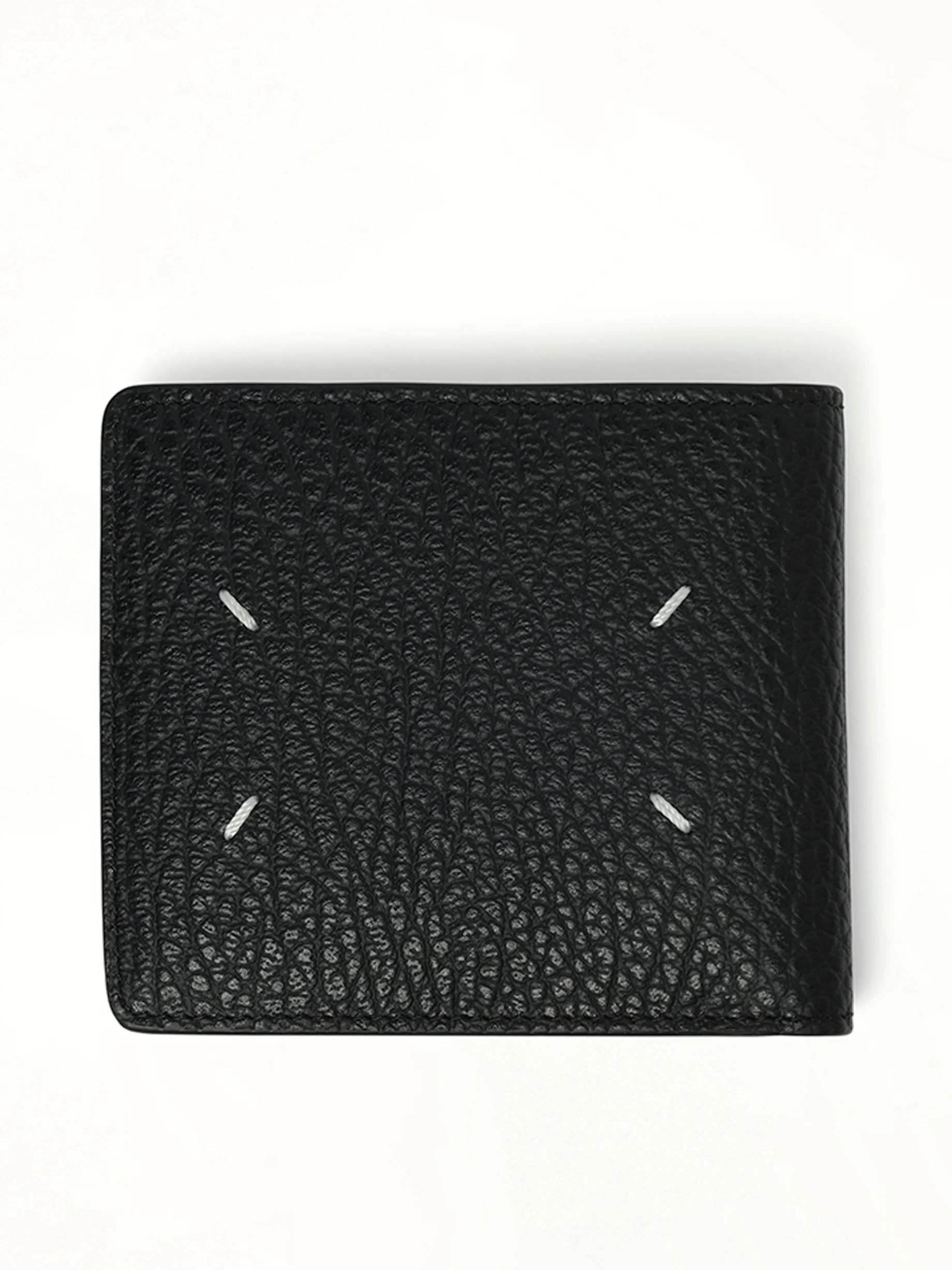 4 Stitch Bifold Wallet in Black - 1
