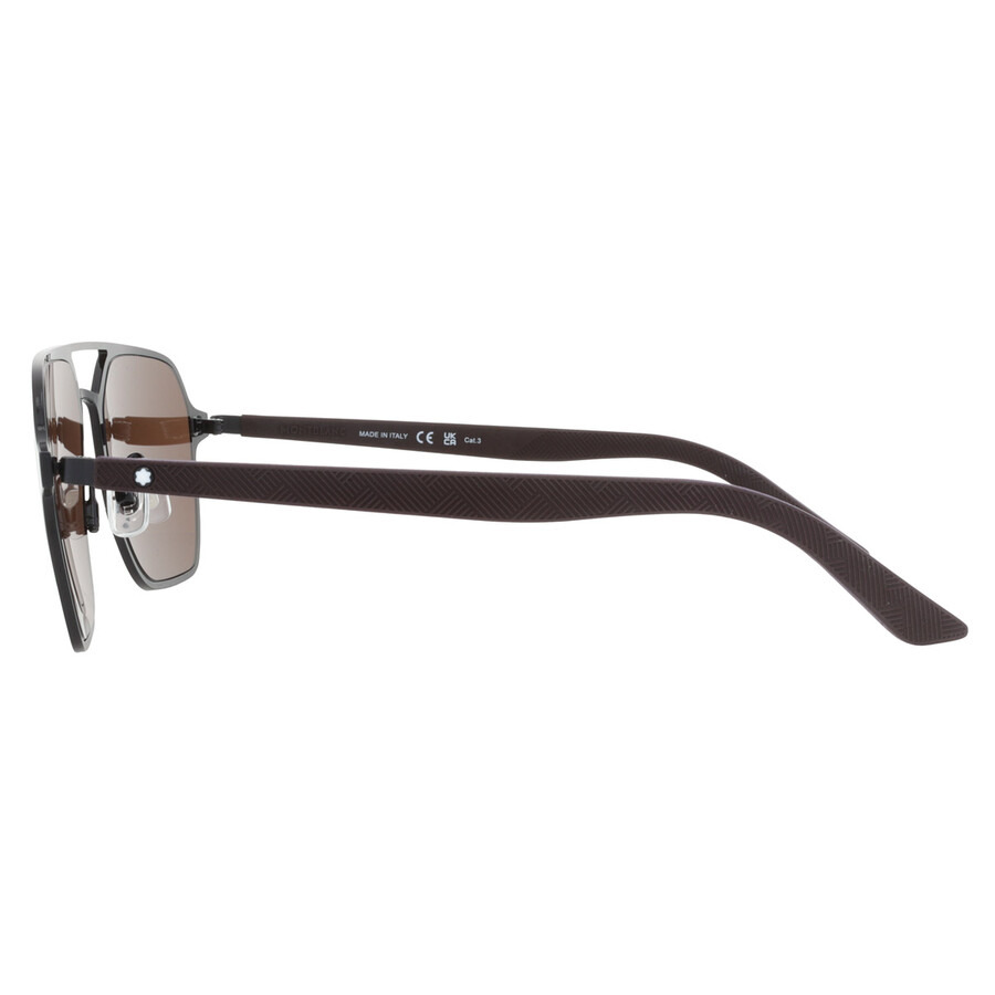 Montblanc Brown Navigator Men's Sunglasses MB0360S 002 56 - 4