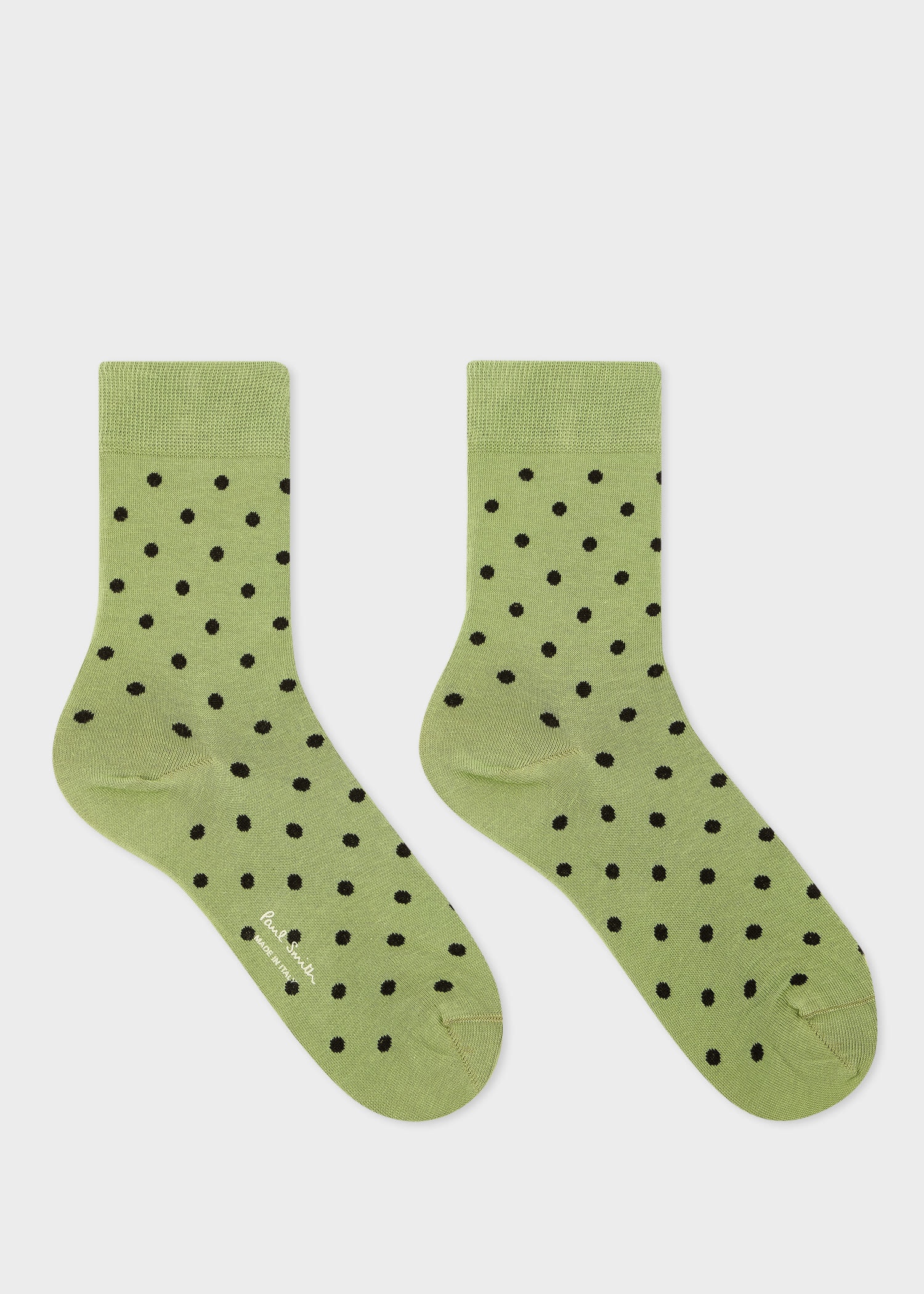 Green Polka Dot Socks - 2