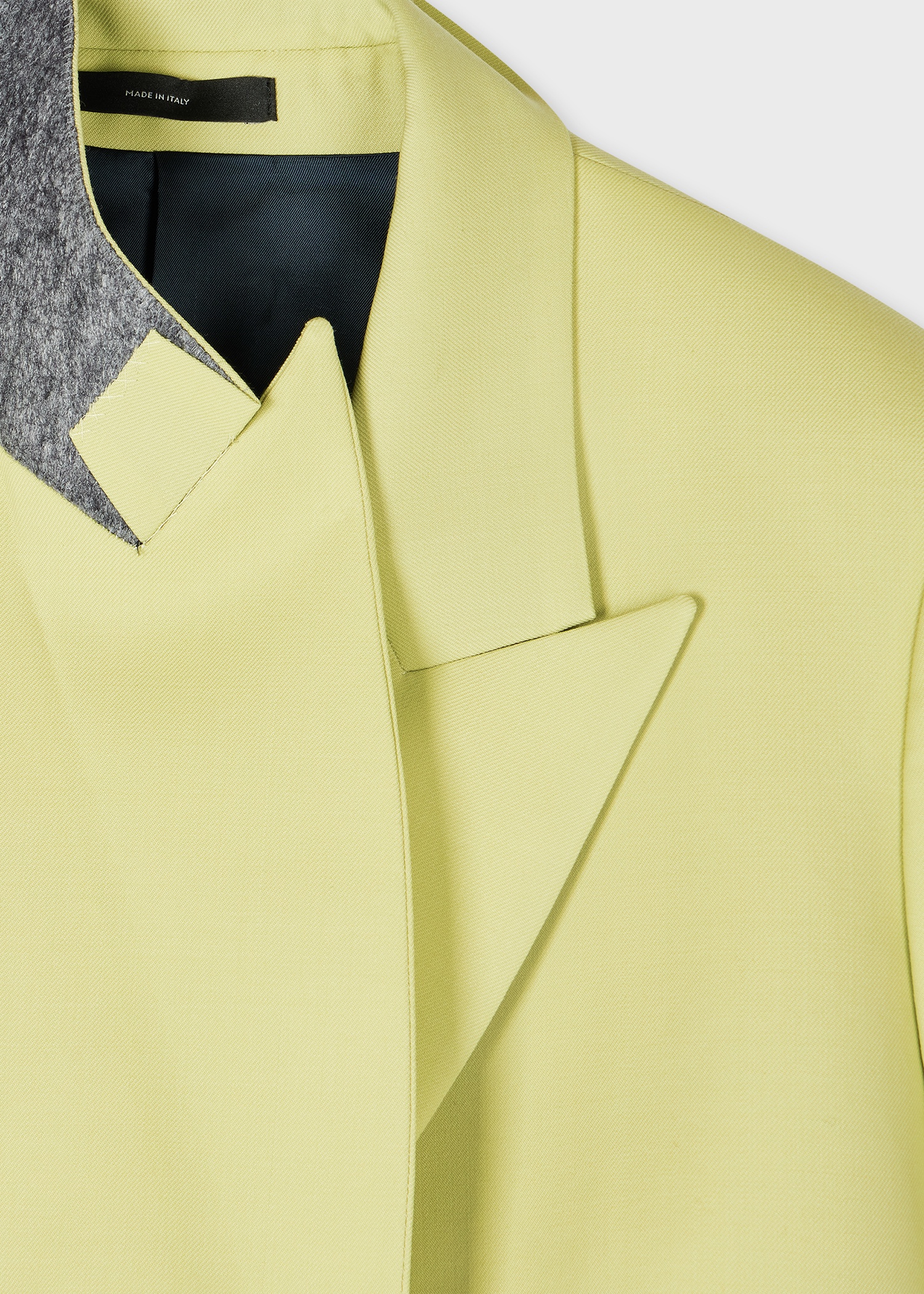 Women's A Suit To Travel In - Pistachio Wool Double Breasted Blazer - 4