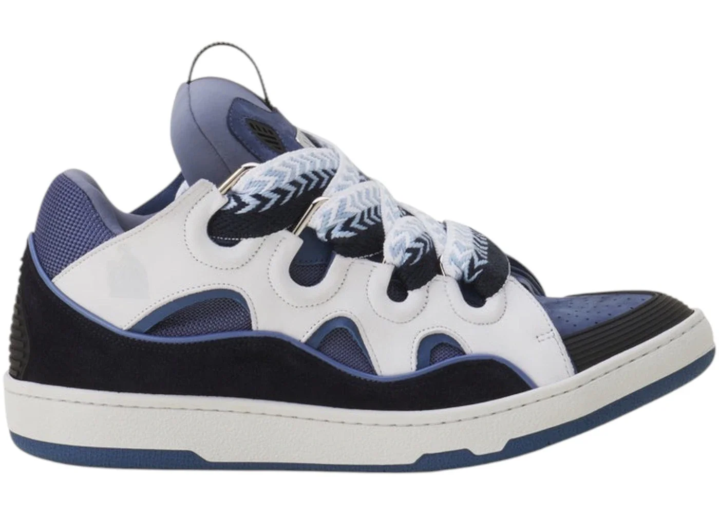 Lanvin Leather Curb Black Navy Blue - 1