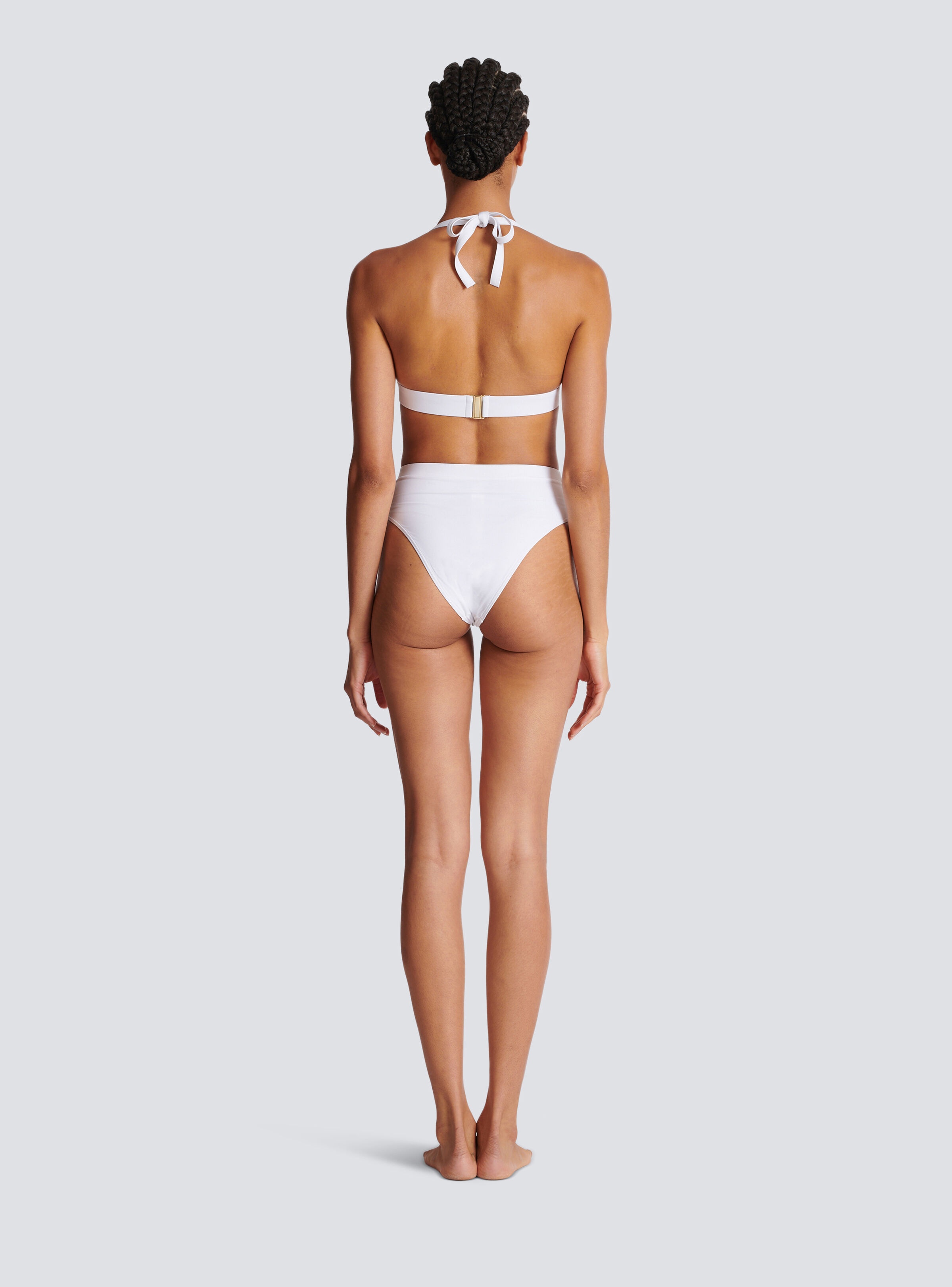Two-piece swimming costume with buttons - 4