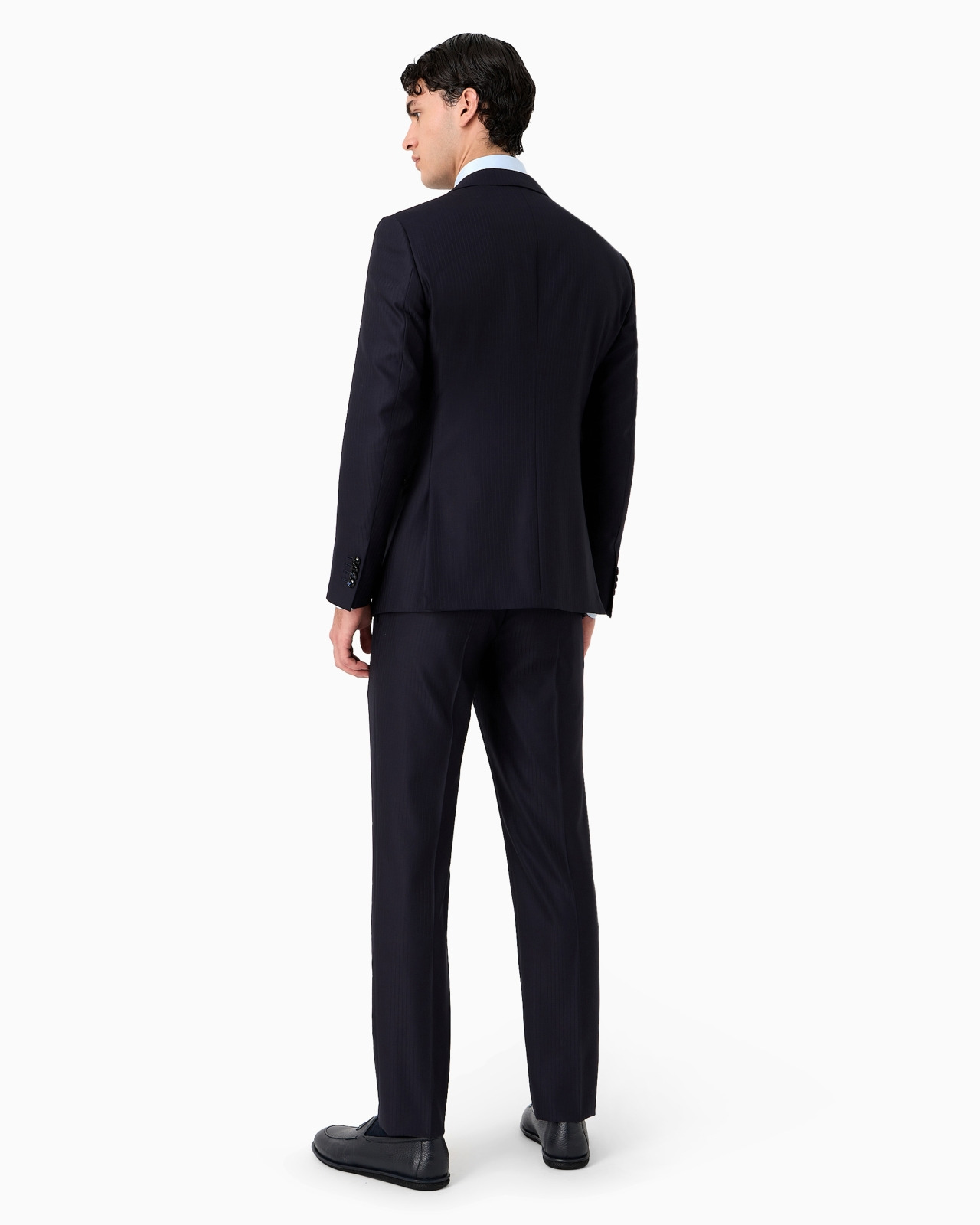 Manhattan Line single-breasted suit in pinstripe virgin wool - 3