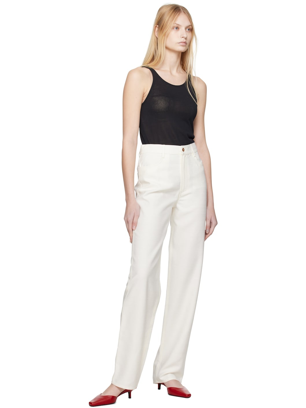 White Ardea Trousers - 4